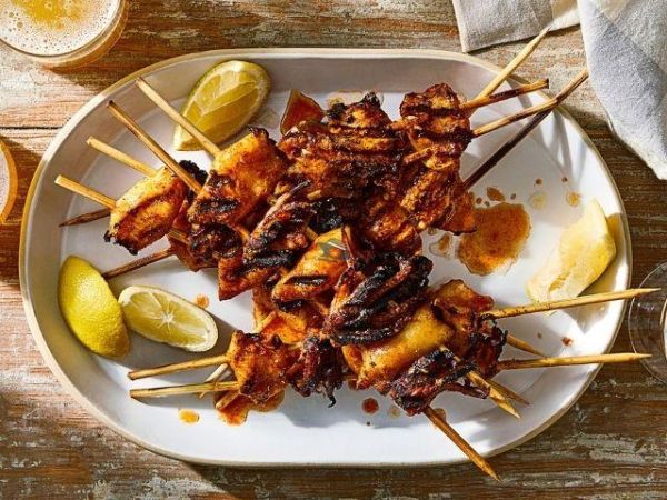 Grilled squid